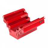 МАСТАК Ящик инструментальный, раскладной, 5 отсеков, красный, 510 x 225 x 360