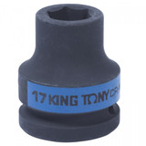 KING TONY Головка торцевая ударная шестигранная 3/4", 17 мм
