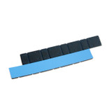Груза адгезивные металл. 4x5-4x10 гр (Синий скотч) (Черная эмаль) (100 шт.)